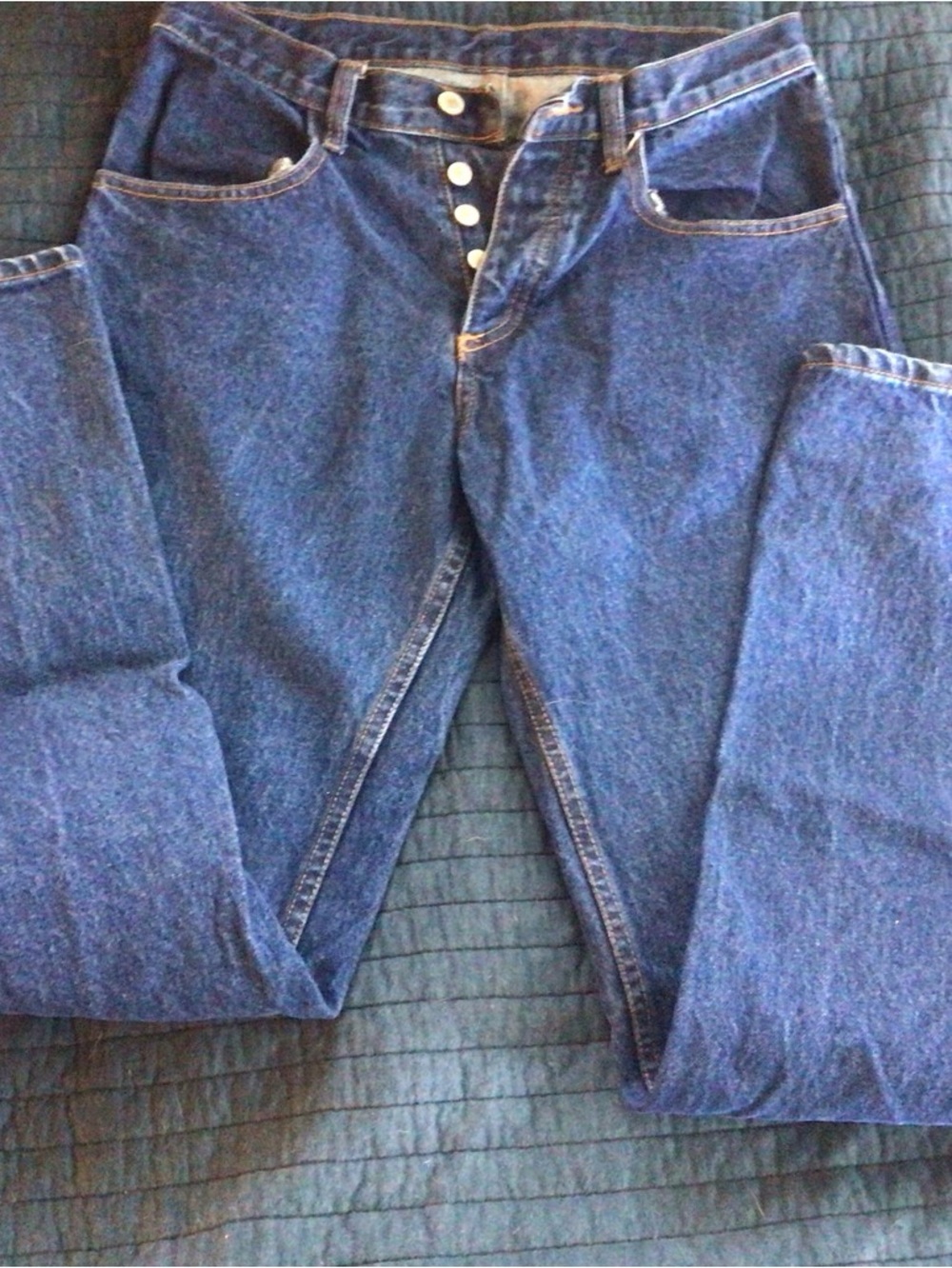 Women’s Brandy Melville Classic Blue Denim Jeans - Button Fly